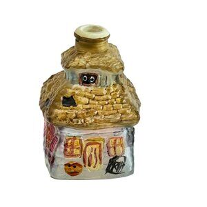 Vintage Old World Christmas Halloween Haunted House Glass Light Cover